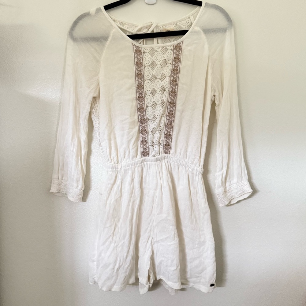 O'Neill White and Brown Jumpsuit with Elegant Design